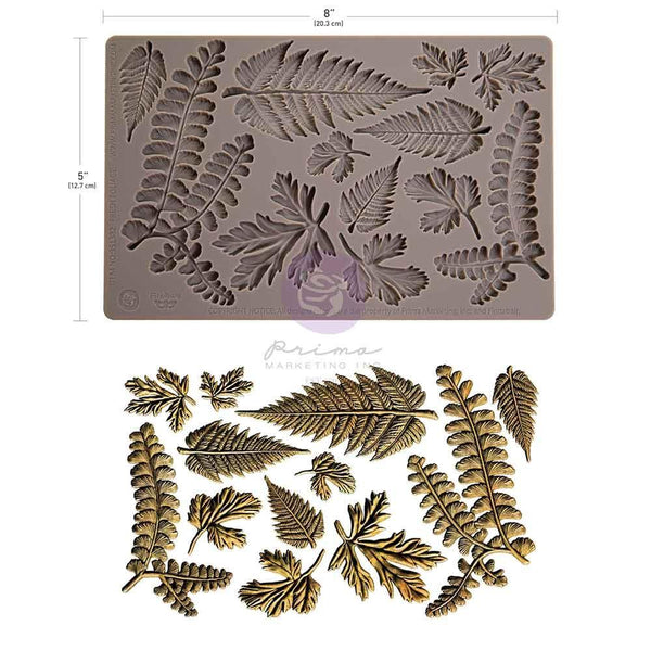 Fresh Foliage 5x8 Silicone Decor Mould | Finnabair
