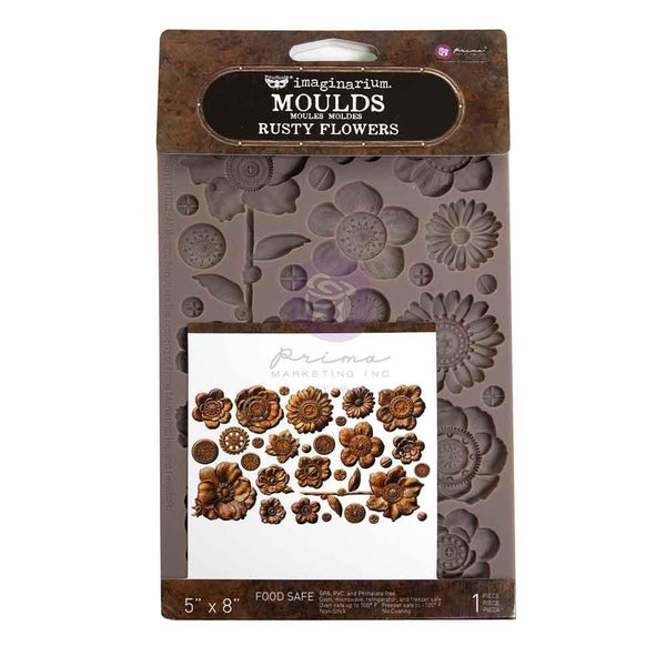{coming soon!} Rusty Flowers 5x8 Silicone Decor Mould | Finnabair