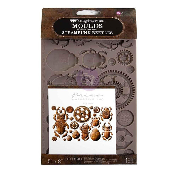 {coming soon!} Steampunk Beetles 5x8 Silicone Decor Mould | Finnabair