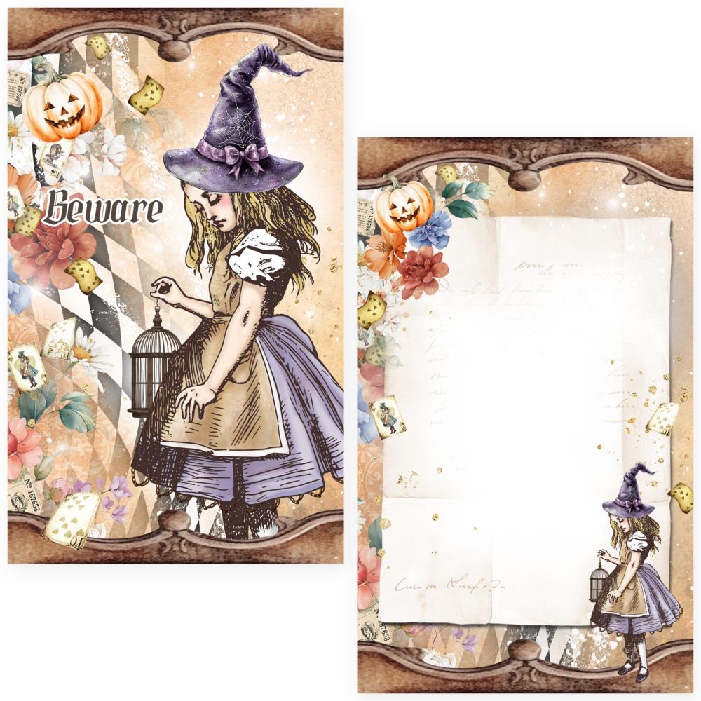 Halloween in Wonderland Journaling Cards
