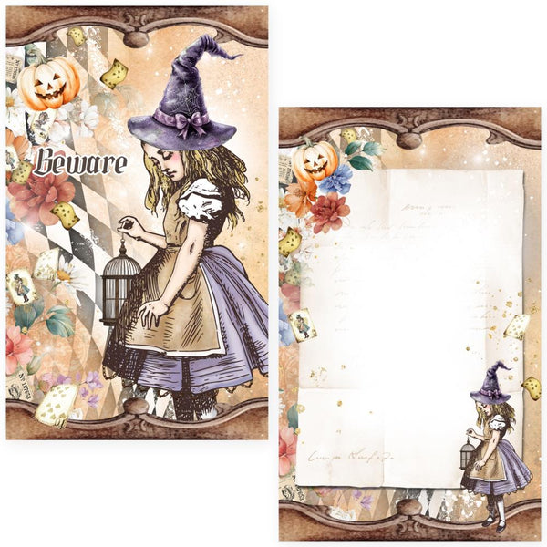 Halloween in Wonderland Journaling Cards