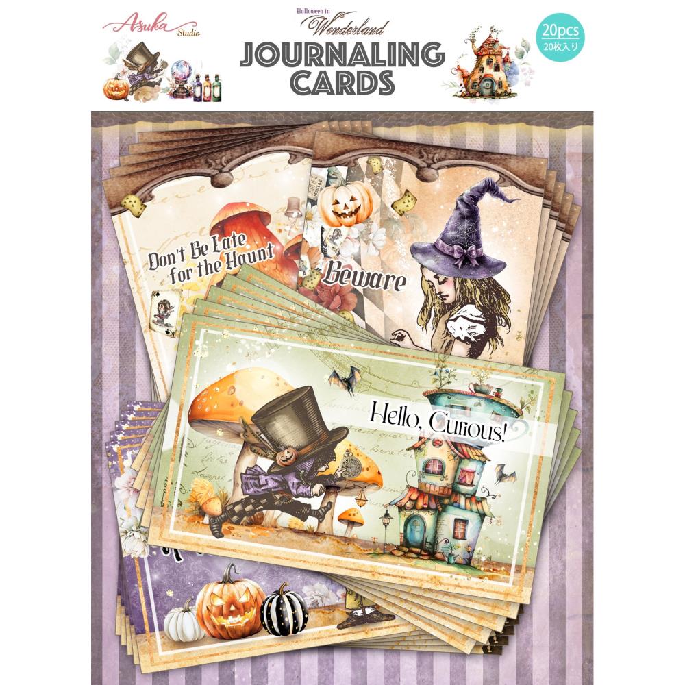 Halloween in Wonderland Journaling Cards
