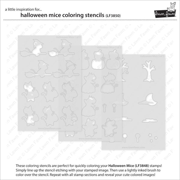 Halloween Mice Stamp + Die + Stencil Sets