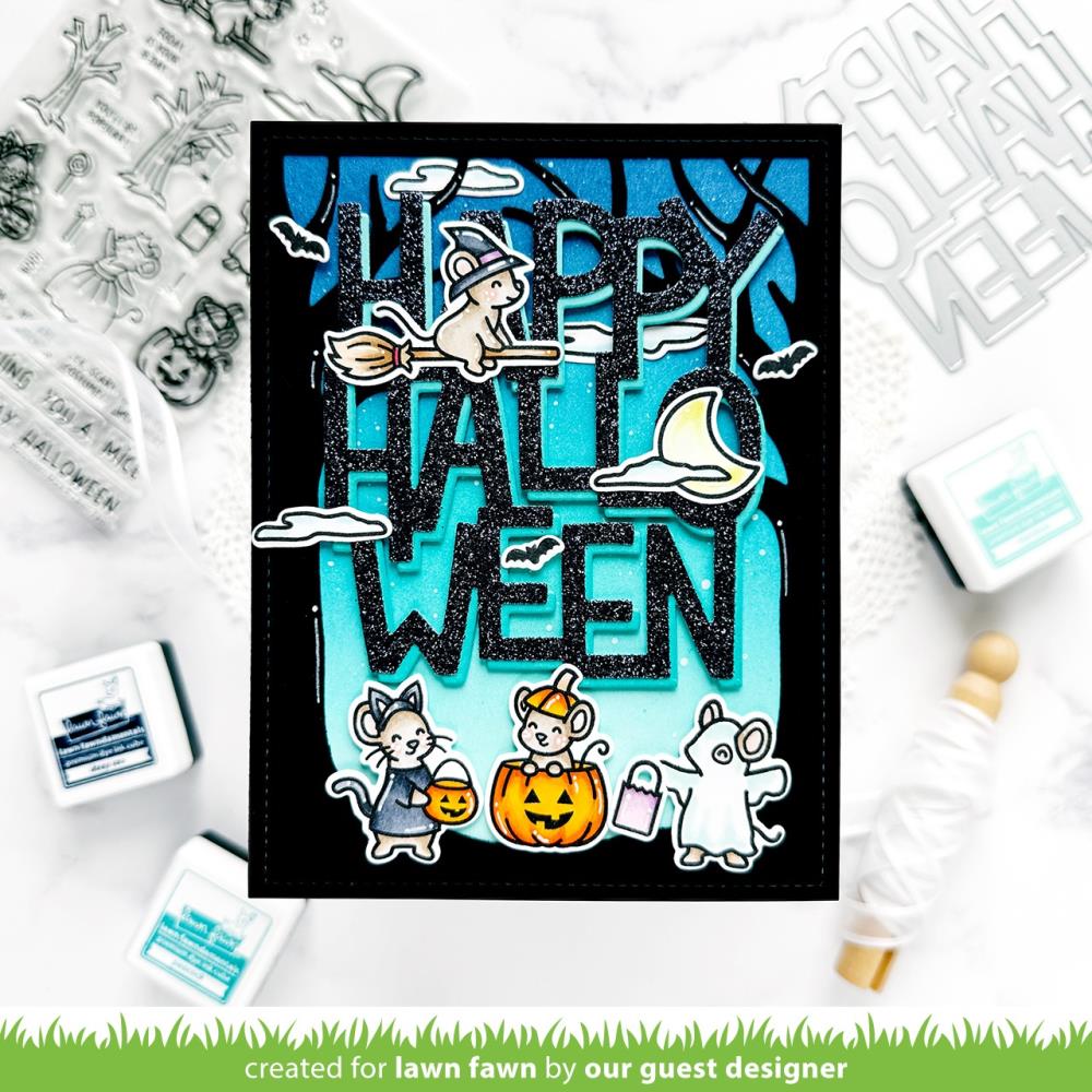 Halloween Mice Stamp + Die + Stencil Sets