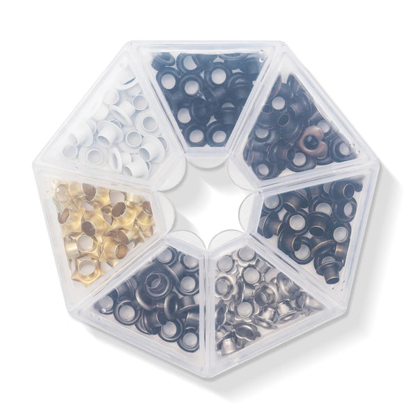 Metallic Eyelets w/ Storage Case