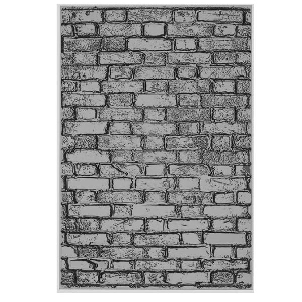 Brickwork 3D Texture Fades A5 Embossing Folder