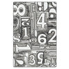 Numbered 3D Texture Fades A5 Embossing Folder