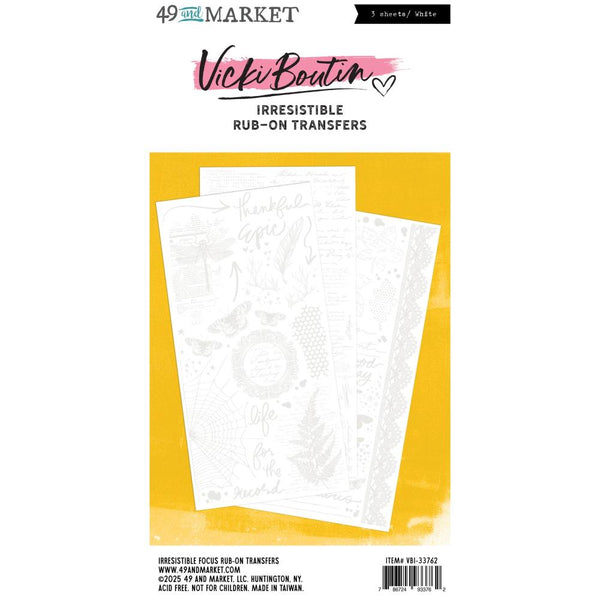 Irresistible Focus Rub-on Transfers | Willow Grove