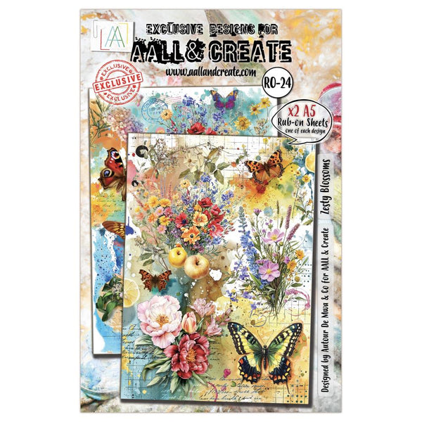 Zesty Blossoms A5 Rub-Ons No. 24 {coming soon!}