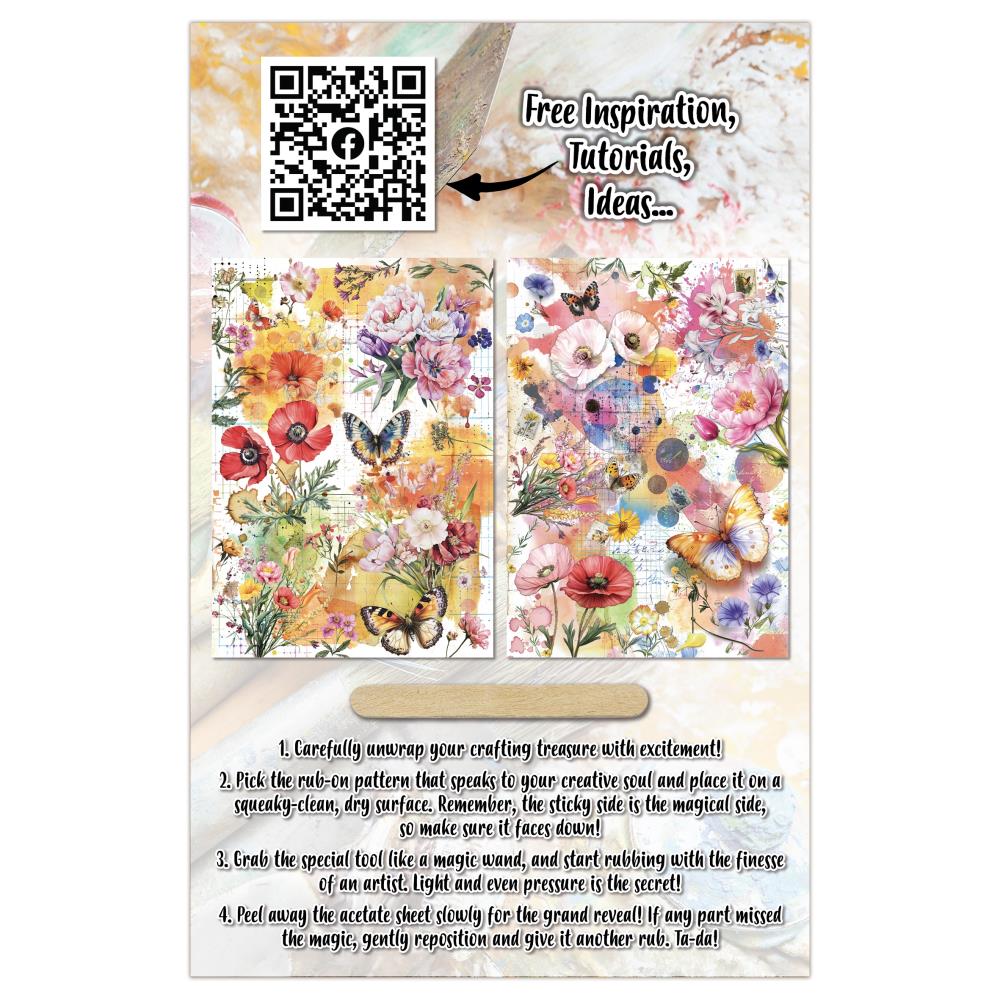 Dancing Poppies A5 Rub-Ons No. 23 {coming soon!}