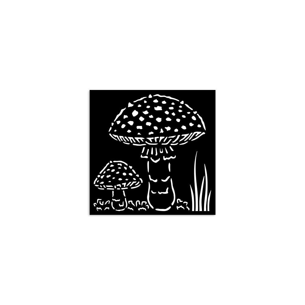 Mushrooms 5x5 Stencil | Whispering Woods