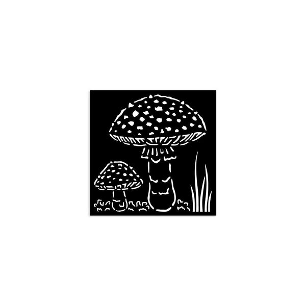 Mushrooms 5x5 Stencil | Whispering Woods