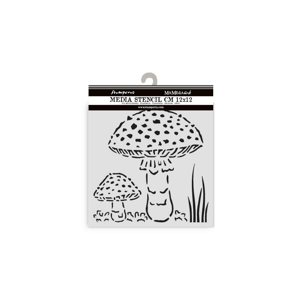 Mushrooms 5x5 Stencil | Whispering Woods
