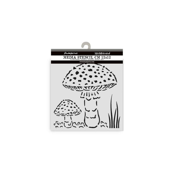 Mushrooms 5x5 Stencil | Whispering Woods