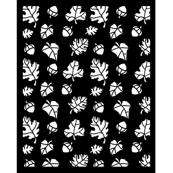 Leaves and Acorns 8x10 Stencil | Whispering Woods
