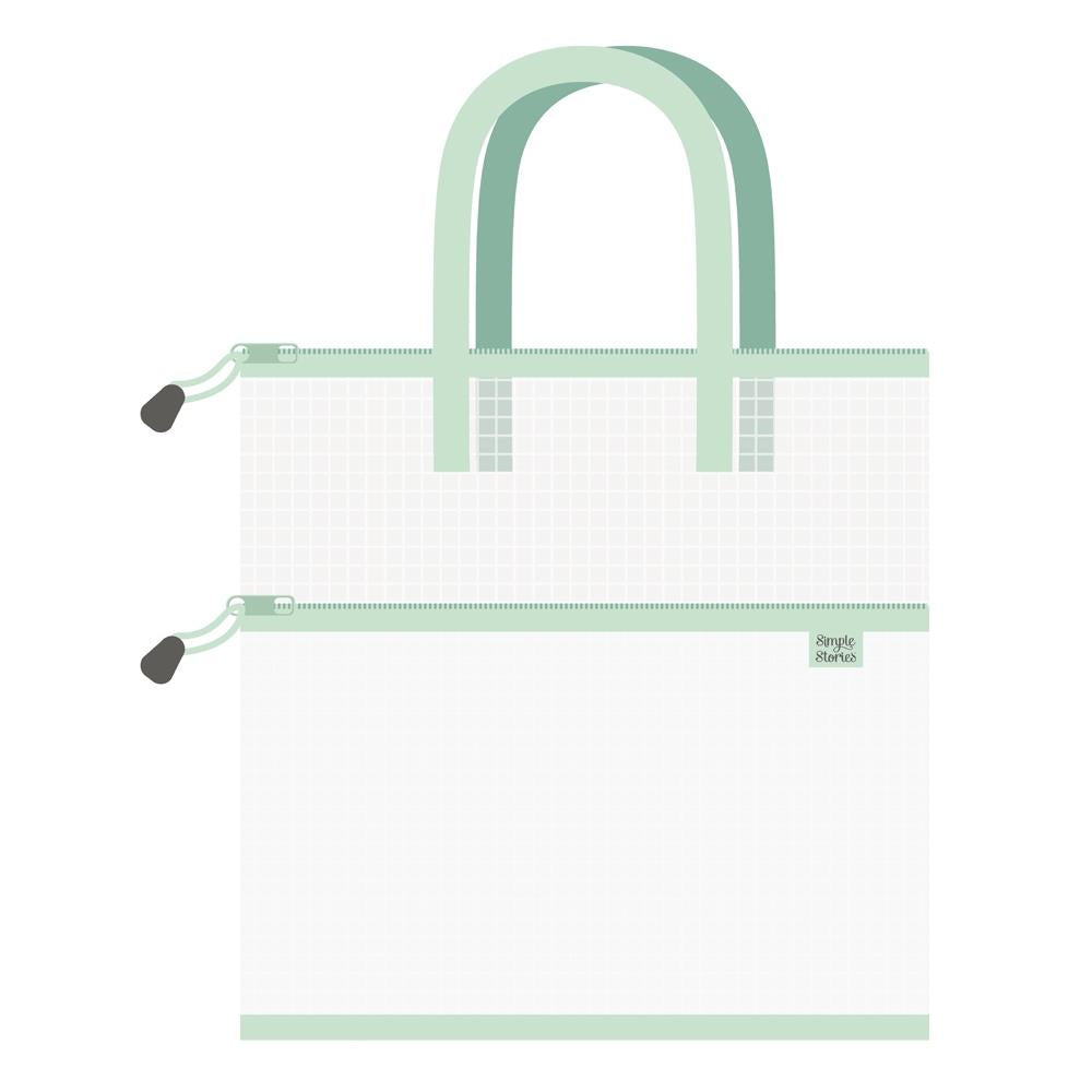 Clear Vinyl Reinforced Mesh 16x16 Craft Bag