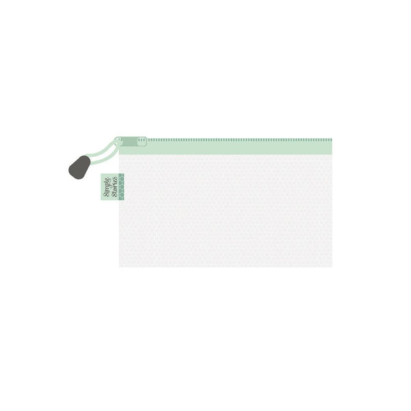 Clear Vinyl Reinforced Mesh Zippered Craft Bags