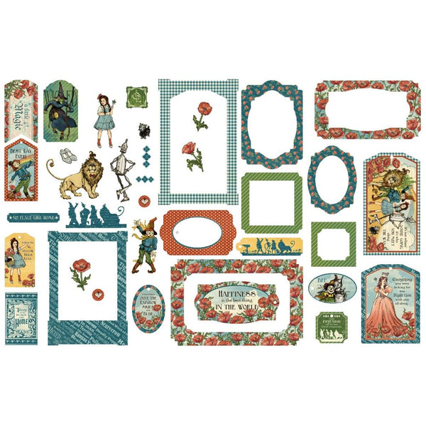 Wonder of Oz Chipboard Pieces, Tags, and Frames {preorder}