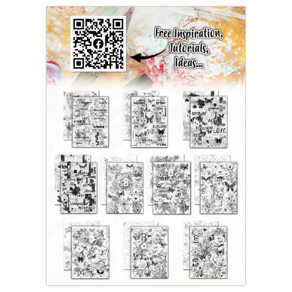 Herb Traces A5 Designer Cardstock No. 046