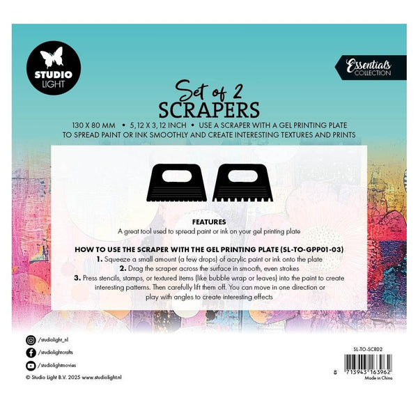 Pointed Edge Scrapers for Gel Printing Plates