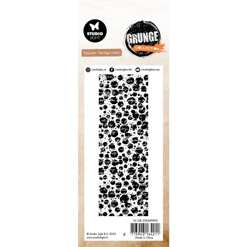 Splash Slimline Clear Stamp Set | Grunge Collection