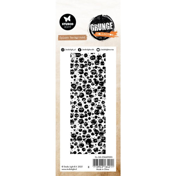 Splash Slimline Clear Stamp Set | Grunge Collection