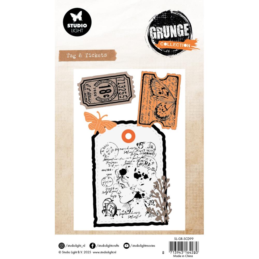 Tag & Tickets Stamp + Die Set | Grunge Collection