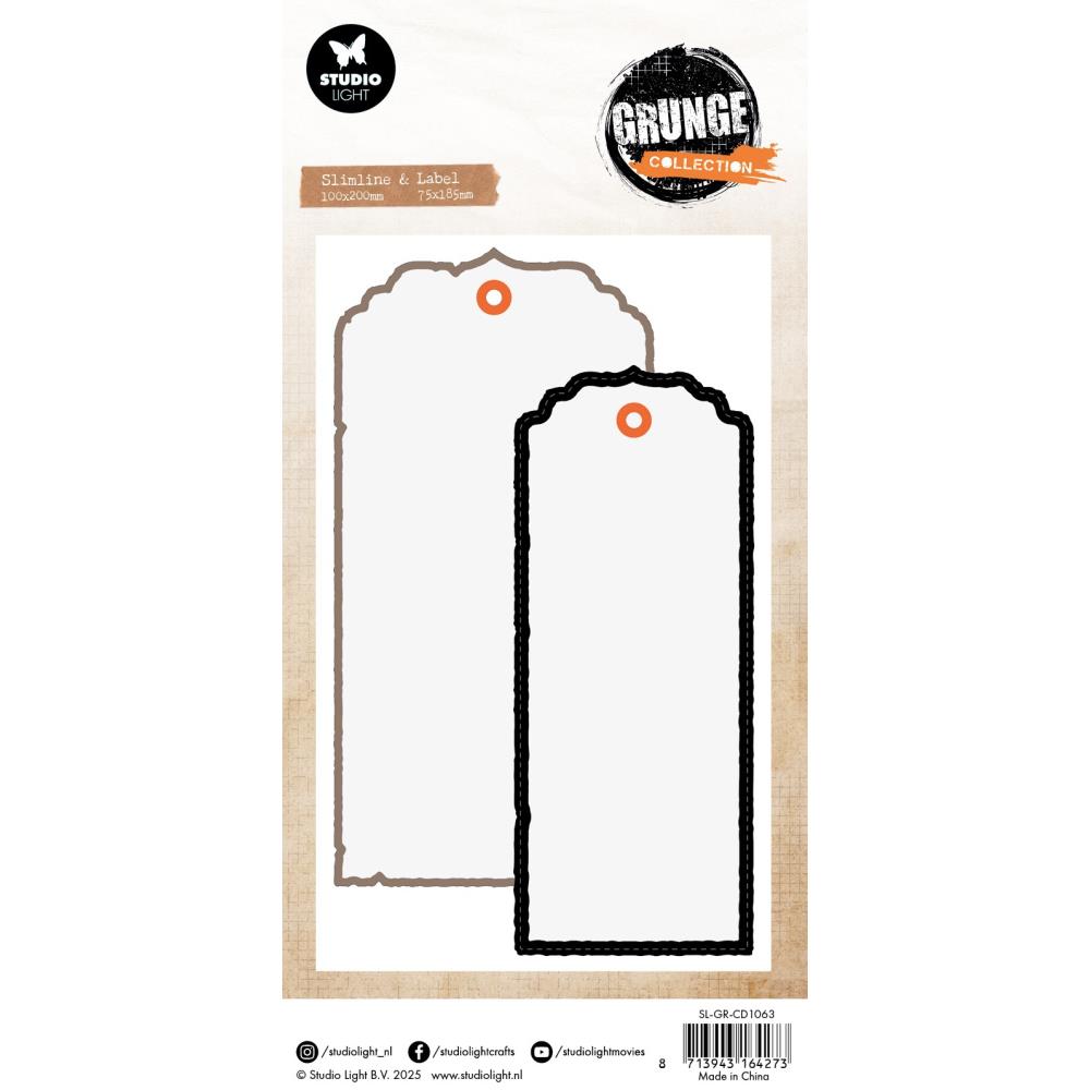 Big Labels Slimline Die Set | Grunge Collection