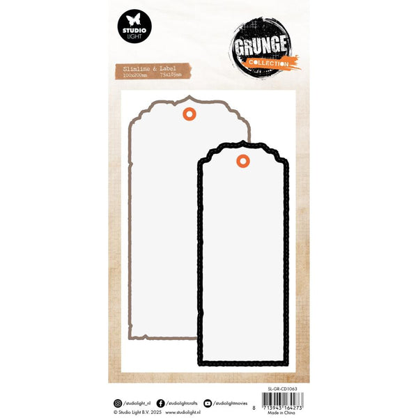 Big Labels Slimline Die Set | Grunge Collection