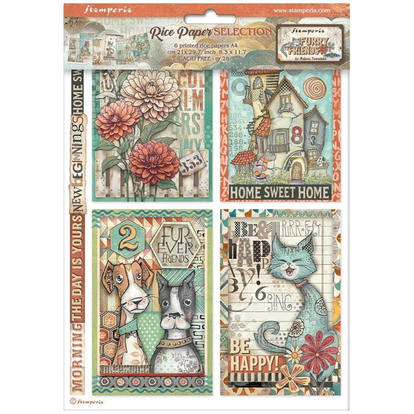 {coming soon!} Furry Friends A4 Rice Paper 6pk | Antonis Tzanidakis