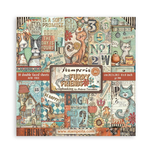 {coming soon!} Furry Friends 8x8 Double-Sided Paper Pad