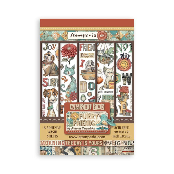{coming soon!} Furry Friends A5 Washi Pad | Antonis Tzanidakis