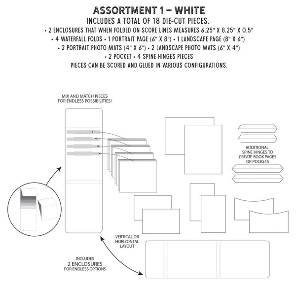 Create-An-Album 6x8 Foundation Inserts