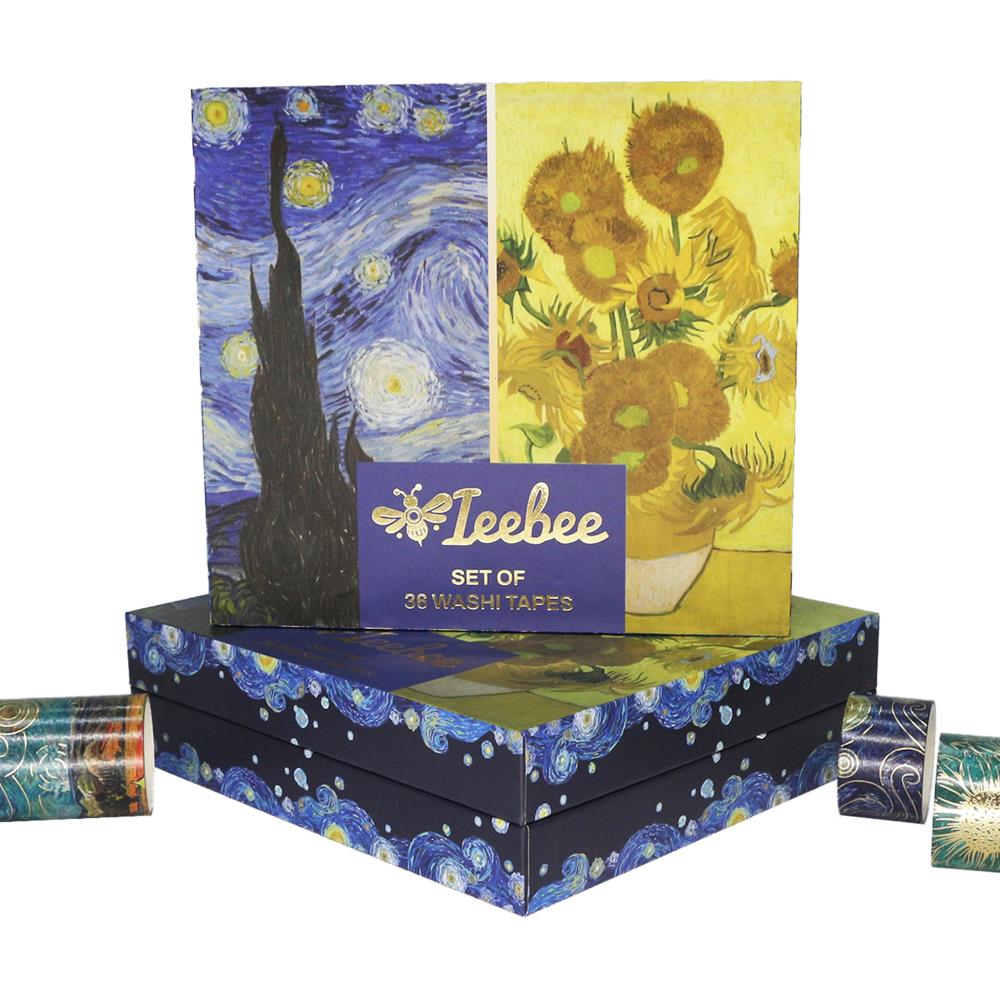 Van Gogh 36-Roll Washi Tape Set