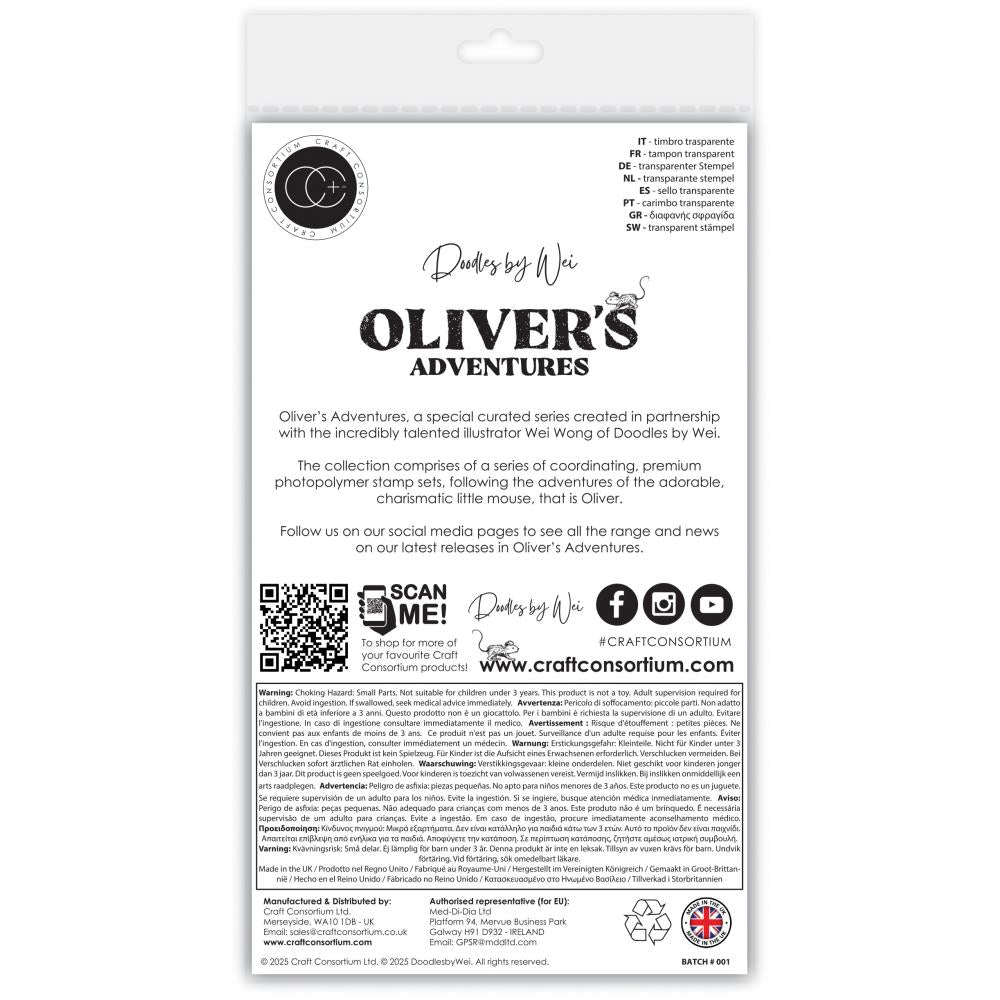 Travel Luggage Clear Stamp Set | Oliver's Adventures