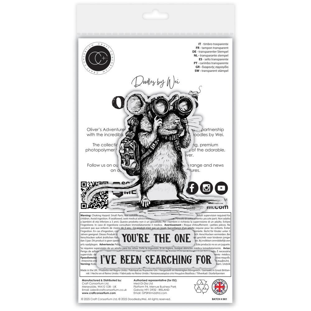 Searching Clear Stamp Set | Oliver's Adventures