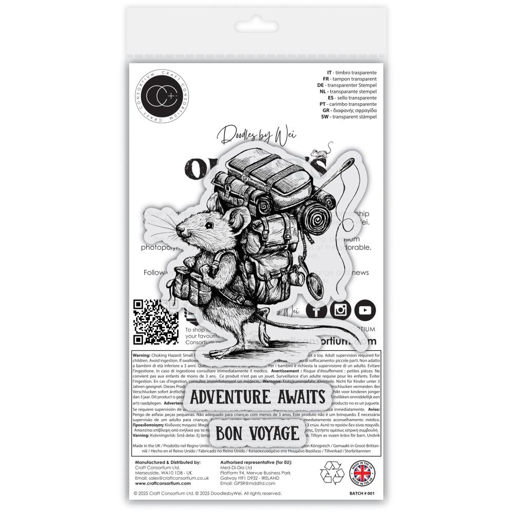 Adventure Awaits Clear Stamp Set | Oliver's Adventures