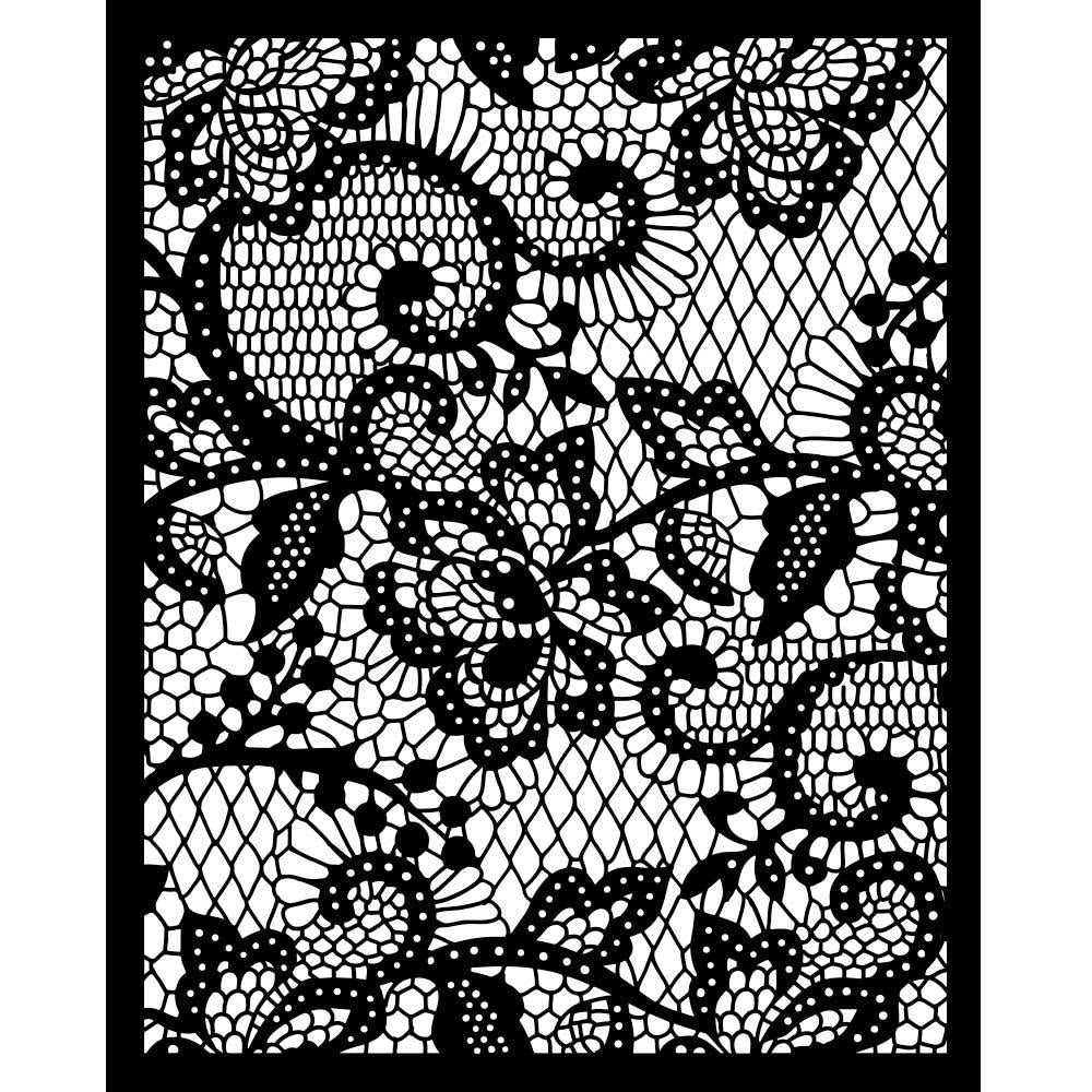 Floral Lace 8x10 Stencil | Quiet Days