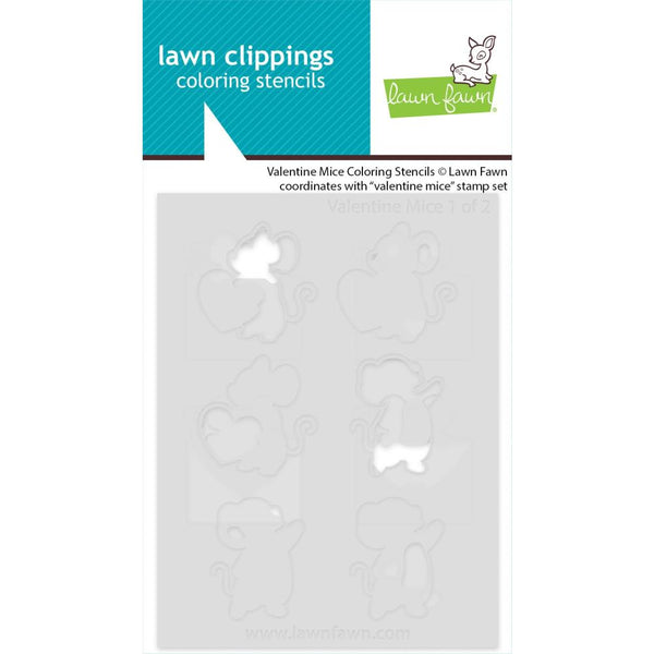 Valentine Stamp + Die + Coloring Stencil Set Bundle