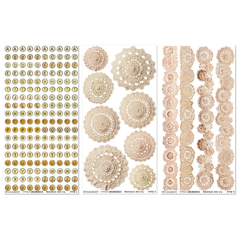 Nostalgic Memories 6x12 Rub-on Transfer Set