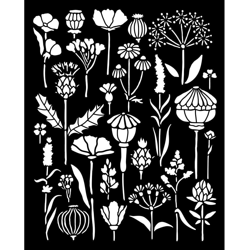 Herbarium 8x10 Stencil