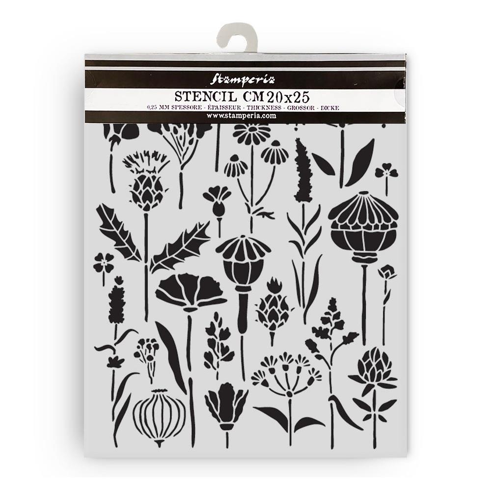 Herbarium 8x10 Stencil