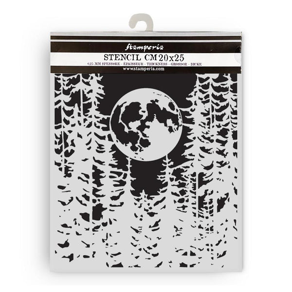 Moon in the Forest 8x10 Stencil | Herbarium Silvae