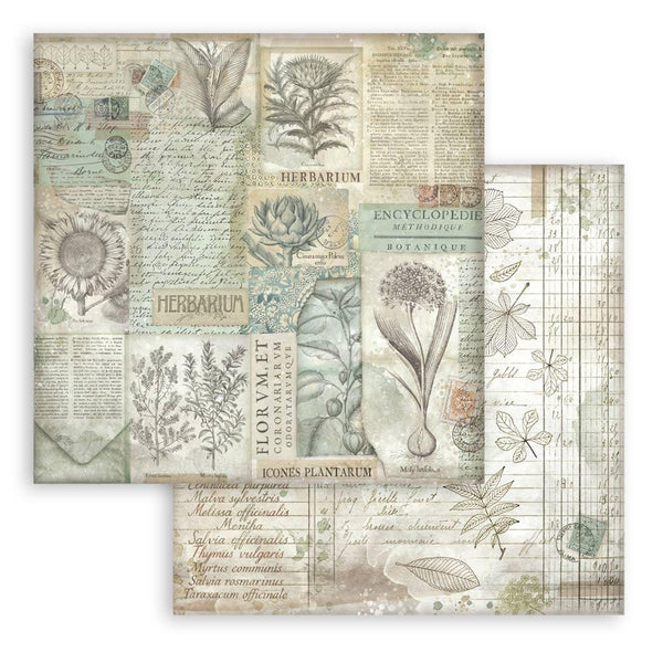 Herbarium Silvae Backgrounds 8x8 Double-Sided Paper Pad
