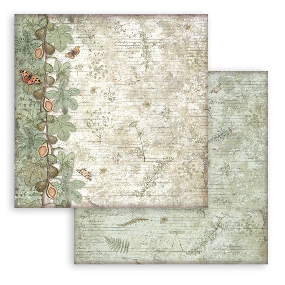 Herbarium Silvae Backgrounds 8x8 Double-Sided Paper Pad