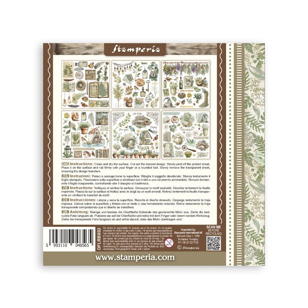 Herbarium Silvae 6x6 6pg Rub-on Kit