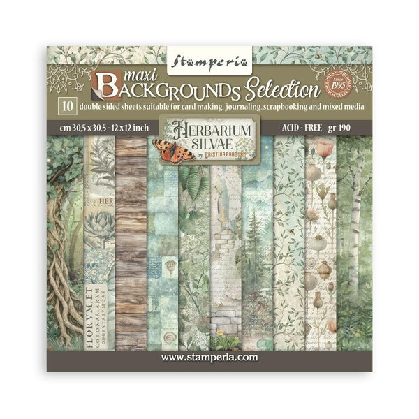 {coming soon!} Herbarium Silvae Backgrounds 12x12 Double-Sided Paper Pad