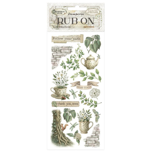 Herbarium Silvae 4x8.5 Rub-on Transfers