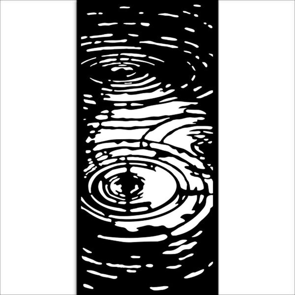 Water Ripple 5x9 Slimline Stencil | Herbarium Silvae