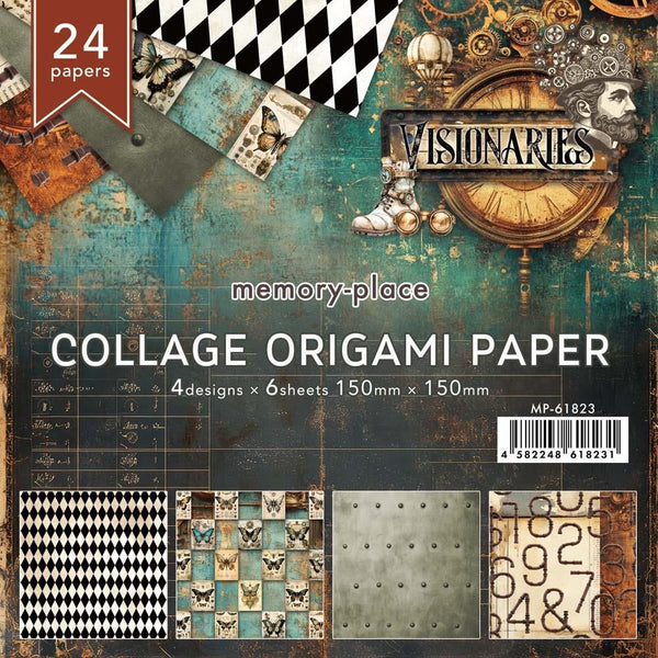 Visionaries 6x6 Origami Collage Papers 24pk